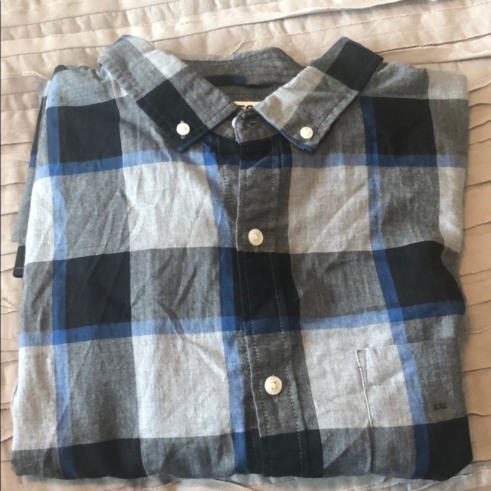 Express plaid button down shirt